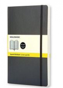 Notes Classic 9x14 kratka - czarny MOLESKINE