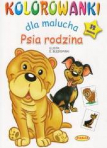 Kolorowanki dla malucha. Psia rodzina