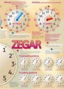 Zegar. Plansza edukacyjna