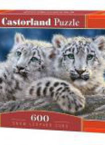 Puzzle 600 Snow Leopard Cubs CASTOR