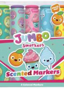 Pachnące eko flamastry - Jumbo Smarker 5 kolorów