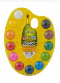 Farby akwarelowe paleta 12 kolorów CRICCO