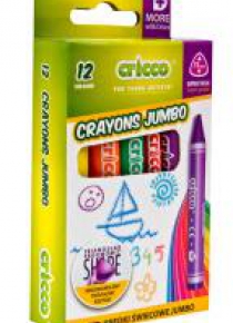 Kredki świecowe Jumbo 12 kolorów CRICCO