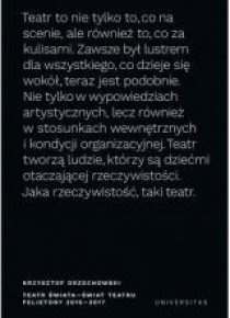 Teatr świata świat teatru Felietony 2016-2017