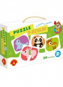 Puzzle 2-dzielne - Sówka mądra główka ALEX