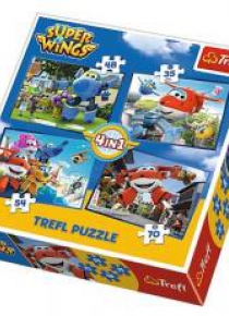 Puzzle 4w1 Odlotowa paczka Super Wings TREFL