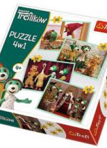 Puzzle 4w1 Nowi przyjaciele TREFL