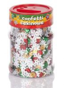 Confetti cekinowe kółka mix świąteczny 100g ASTRA