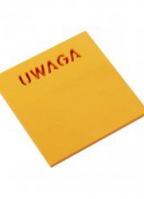 Notes samoprzylepny 75x75mm uwaga text D.RECT
