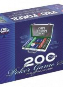 Pro Poker 200 żetonów w aluminiowej walizce