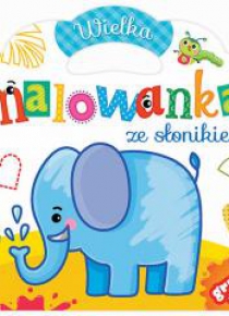Wielka malowanka ze słonikiem