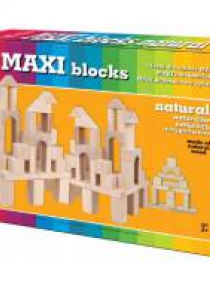 Klocki drewniane maxi naturalne