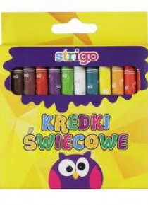 Kredki świecowe 24 kolory STRIGO