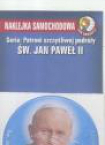 Naklejka samochodowa św. Jan Paweł II