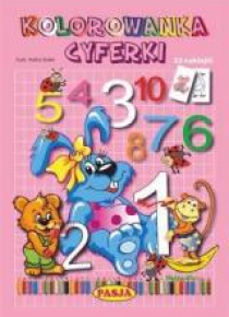 Kolorowanka cyferki PASJA