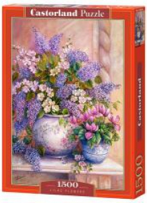 Puzzle 1500 Lilac Flowers CASTOR