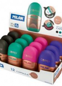 Temperówko-Gumka Capsula Copper (12szt) MILAN