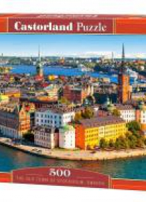 Puzzle 500 Sztokholm stare miasto, Szwecja CASTOR