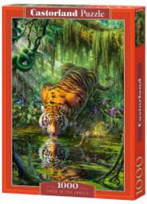 Puzzle 1000 Tygrys w dżungli CASTOR