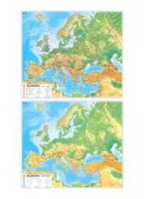Mapa - Europa. Ogólnogeograficzna Europy NE