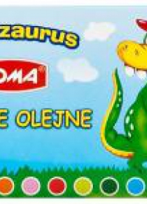 Pastele olejne Zębozaurus 12 kolorów TOMA