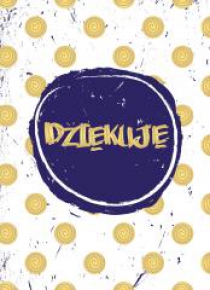 Karnet B6 Dziękuję