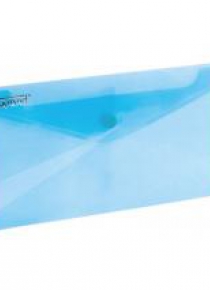 Koperta na zatrzask 225x124mm niebieska GRAND