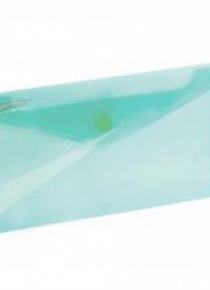 Koperta na zatrzask 225x124mm zielona GRAND