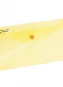 Koperta na zatrzask 225x124mm żółta GRAND