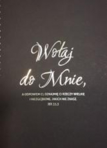 Mój dziennik -złocony czarny - Wołaj do mnie...
