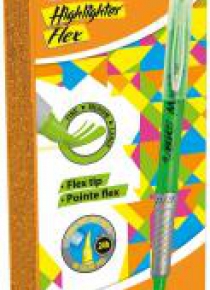 Zakreślacz Highligter flex zielony (12szt) BIC