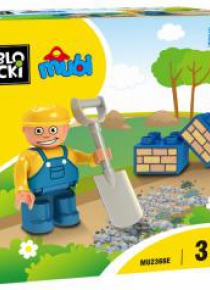 Klocki Blocki Mubi Figurka Budowlaniec