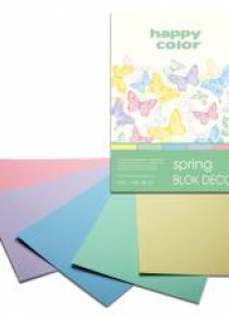 Blok A4/20K Deco Spring 170g HAPPY COLOR