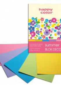 Blok A4/20K Deco Summer 170g HAPPY COLOR