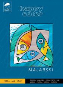 Blok malarski A4/10K 200g Happy Color