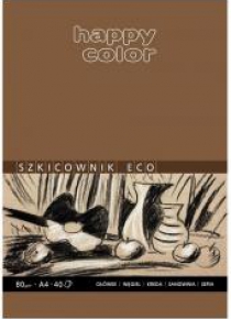 Blok szkicowy eco A4/80K 80g HAPPY COLOR