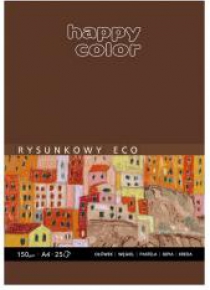 Blok rysunkowy eco A4/25K 150g HAPPY COLOR
