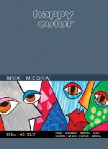Blok Mix Media ART A5/25K 200g HAPPY COLOR