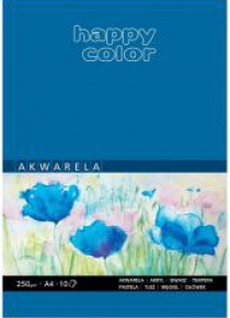 Blok akwarelowy ART A4/10K 250g HAPPY COLOR
