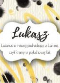 Magnes Imiona - Łukasz