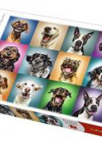 Puzzle 1000 Zabawne psie portrety TREFL