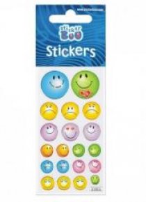 Naklejki Sticker BOO silver emotki II