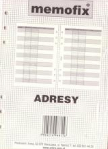 Wkład do organizera MEM/A5 Adresy ANTRA