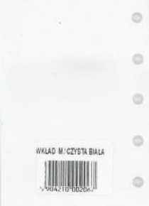 Wkład do organizera M Czysta biała ANTRA