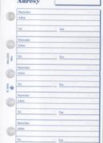 Wkład do organizera M Adresy ANTRA