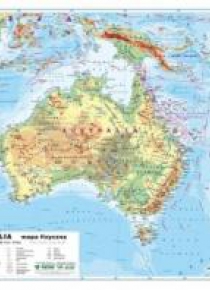 Australia 1:12 100 000 mapa pol. i fiz. ścienna
