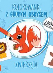 Kolorowanki z grubym obrysem. Zwierzęta
