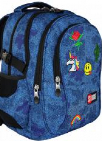 Plecak 4-komorowy Spine-Friendly Jeans&Badges