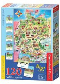 Puzzle Edukacyjne - Deutschlandkarte