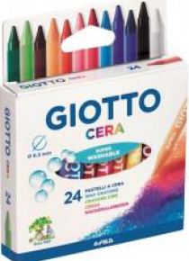 Kredki woskowe Cera 24 kolory GIOTTO